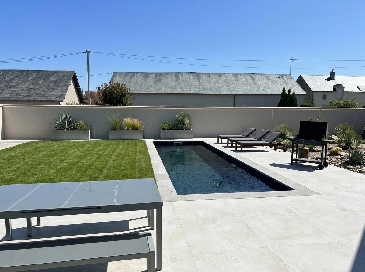 Landscape design in Minimalist Yard style — Yard by GenRoom AI