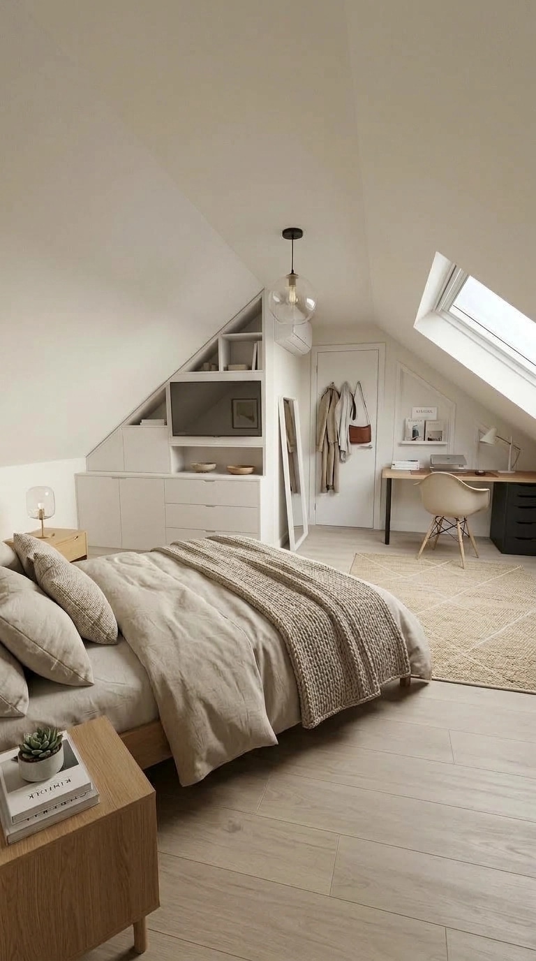Scandinavian Bedroom design — interior photo by GenRoom AI