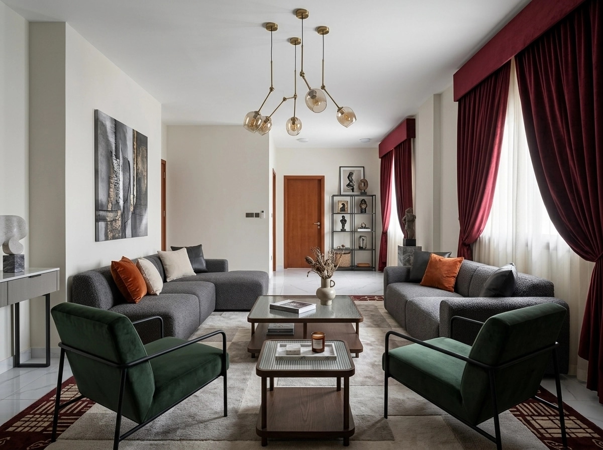Interior design in Contemporary style — Living Room by GenRoom AI