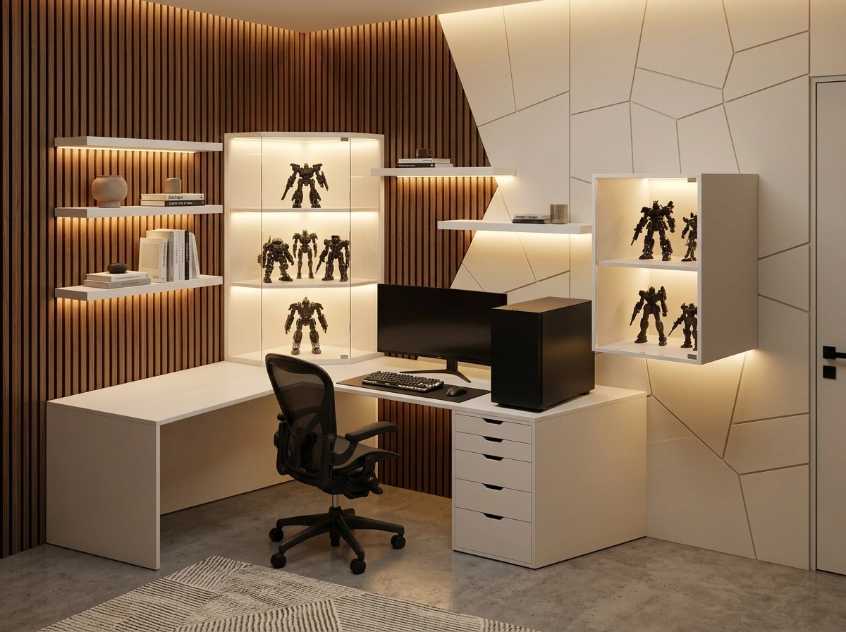 Interior design in Minimalism style — home_office by GenRoom AI
