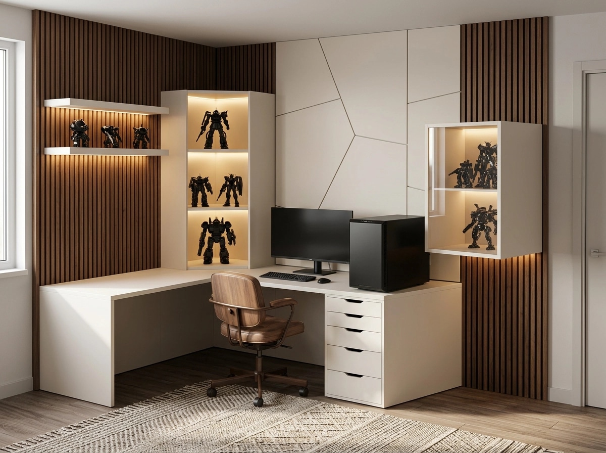 Interior design in Scandinavian style — home_office by GenRoom AI
