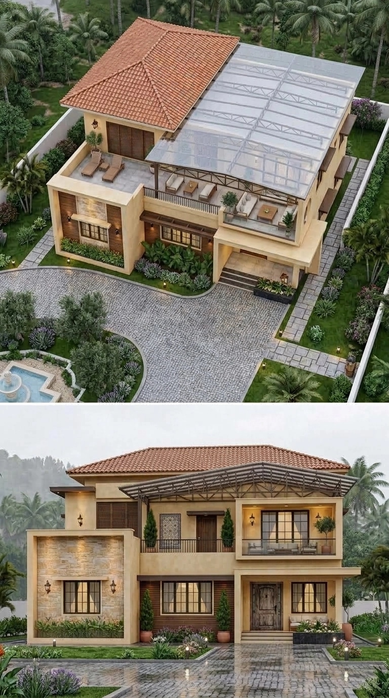 Mediterranean Facade Facade design — facade photo by GenRoom AI
