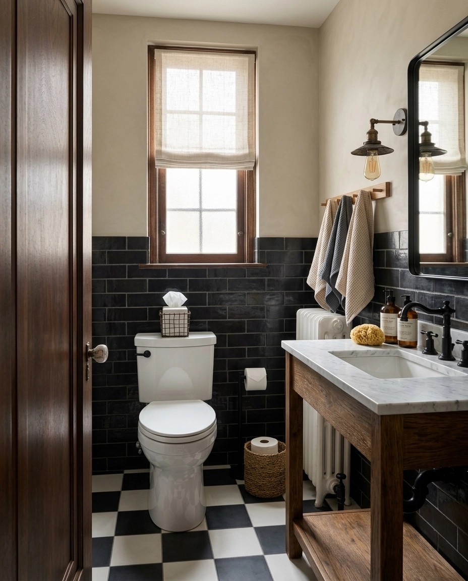 Interior design in Modern Farmhouse style — Bathroom by GenRoom AI