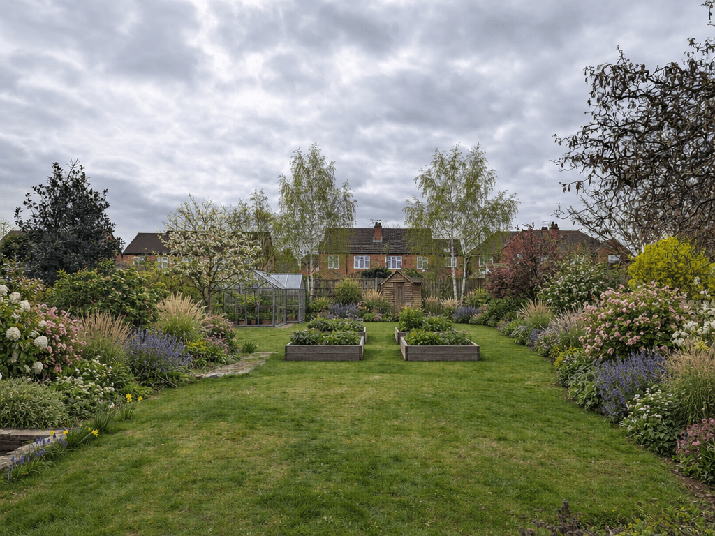 Landscape design in English Cottage Garden style — Yard by GenRoom AI