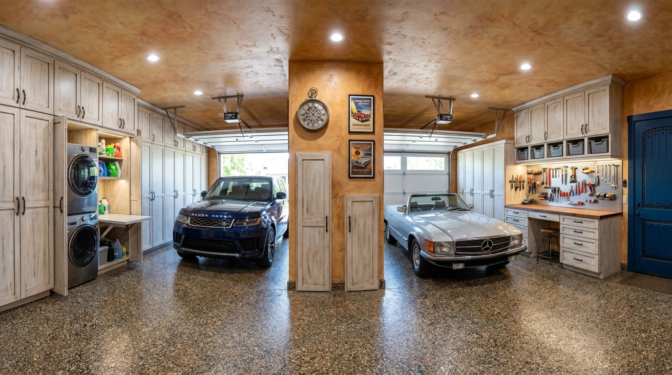 Design de interiores em estilo Mediterranean — garage por GenRoom AI