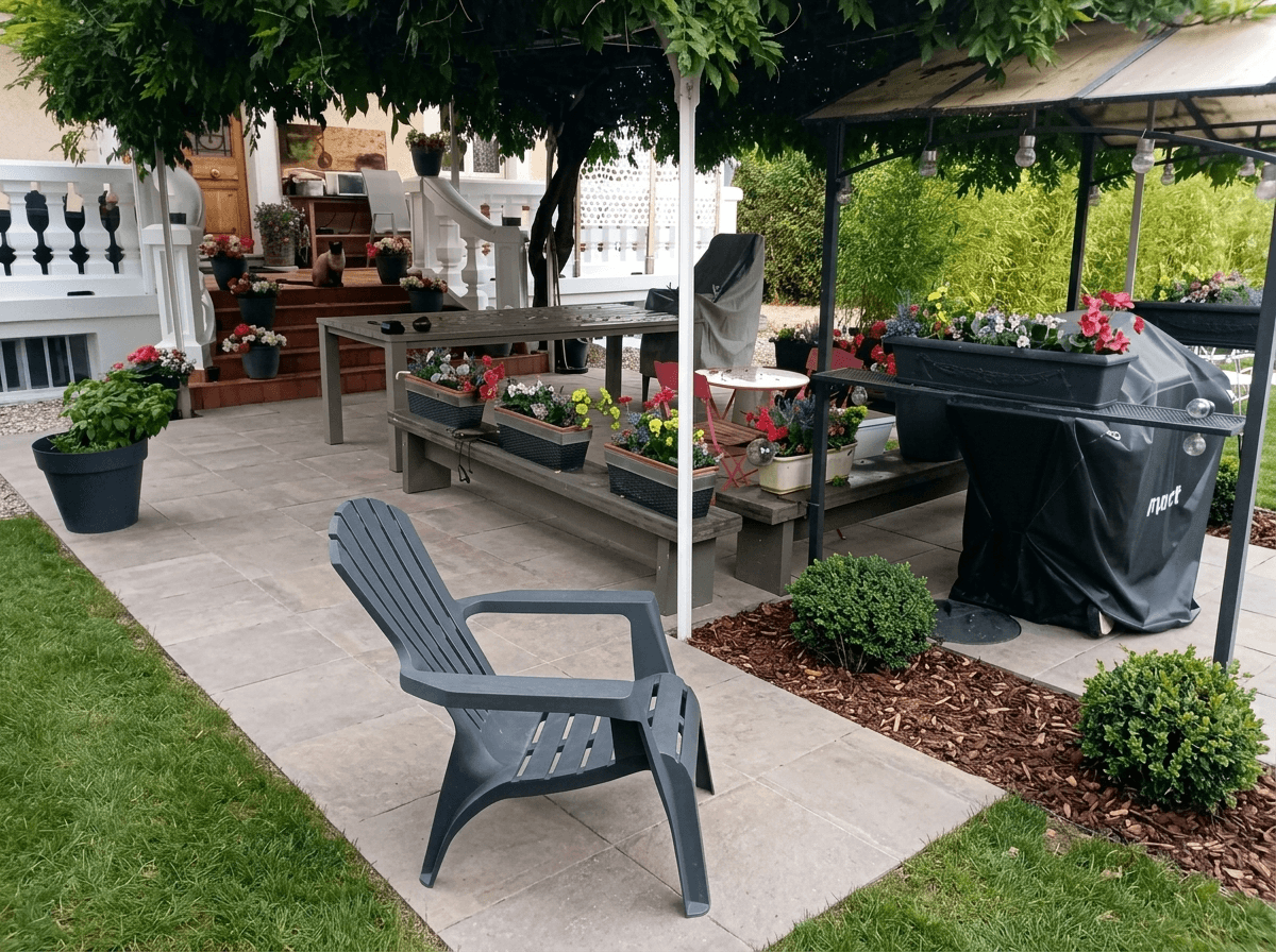 Yard design in no_style style — photo by GenRoom AI
