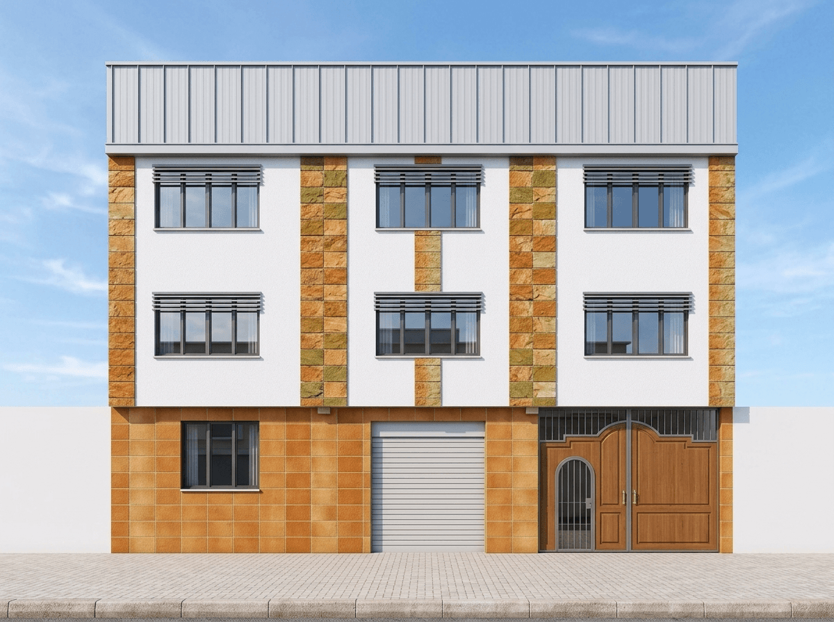 Contemporary Facade Facade design — facade photo by GenRoom AI
