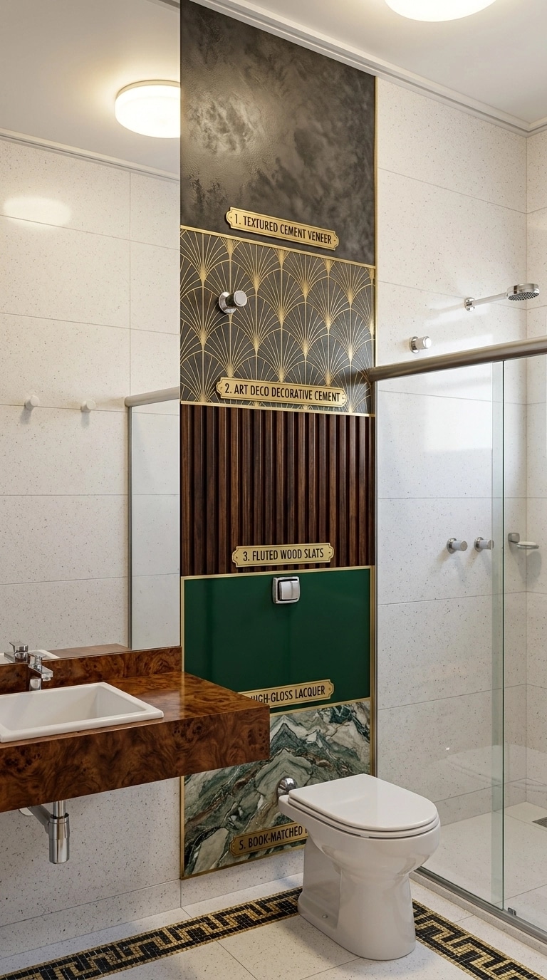 Art Deco Bagno design — interior photo by GenRoom AI