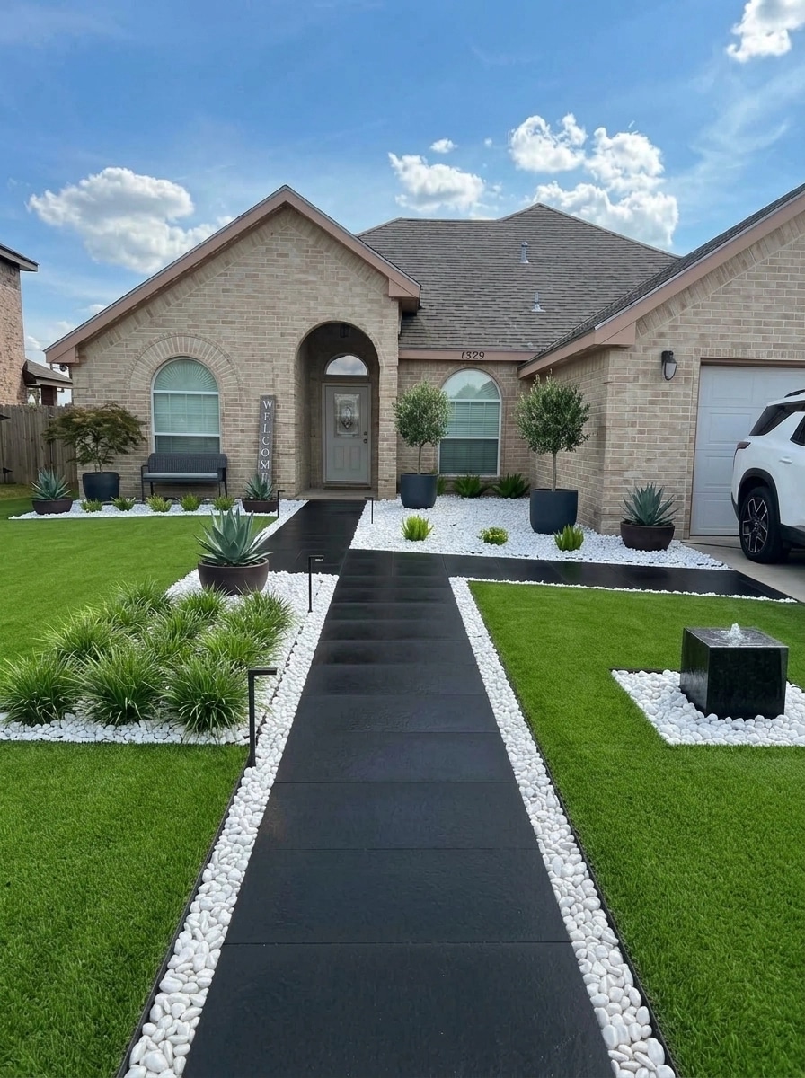 Landscape design in Minimalist Yard style — Yard by GenRoom AI