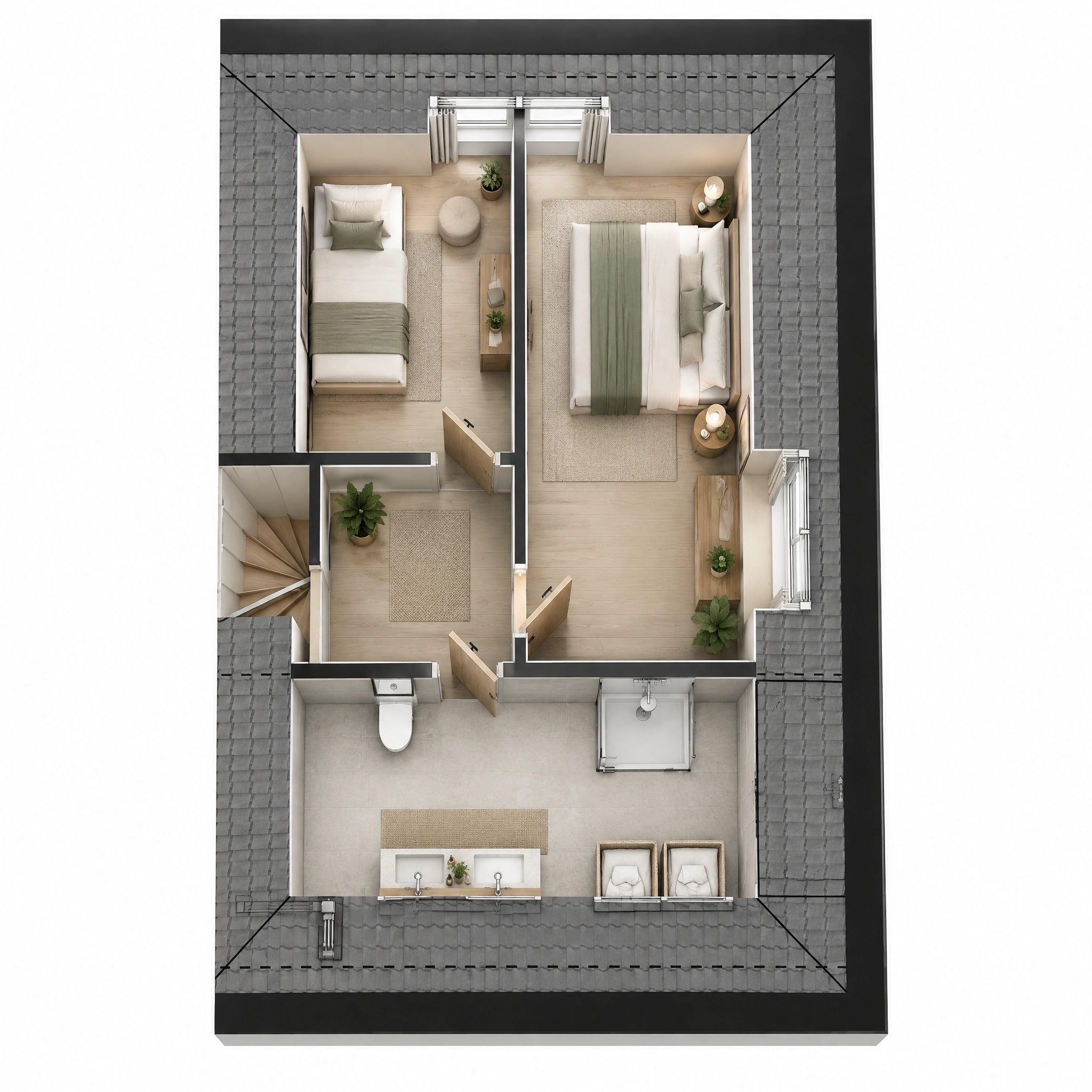 Interior design in Minimalism style — Living Room by GenRoom AI
