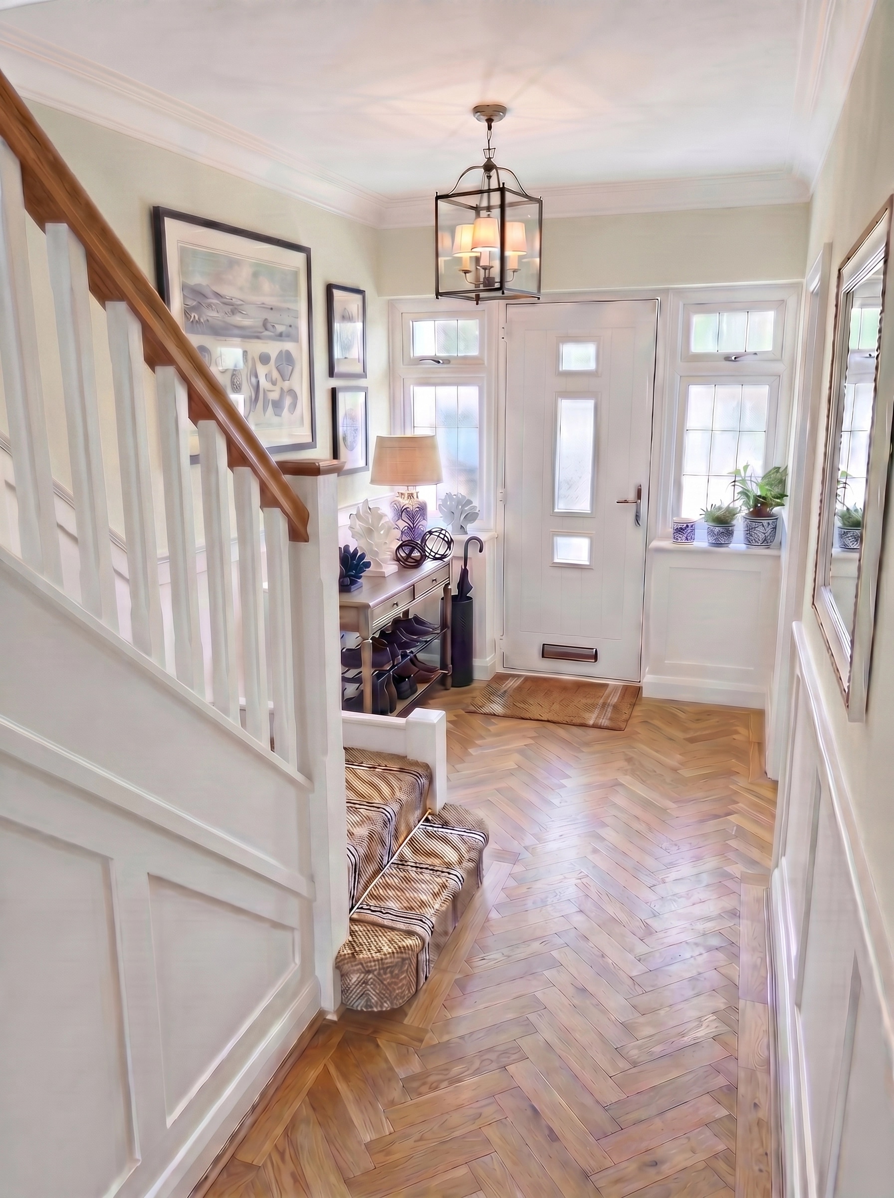 Hallway interior in Transitional style — photo by GenRoom AI