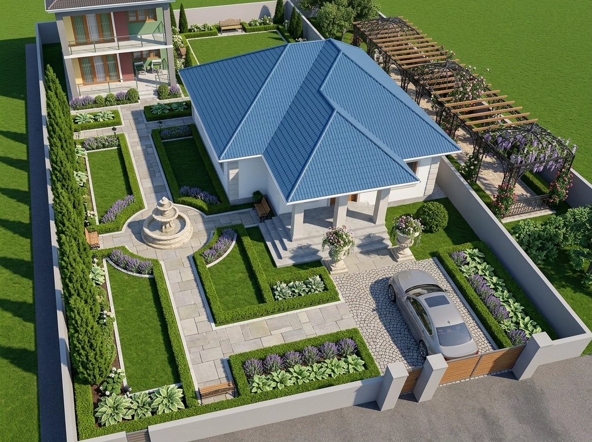 Classic Garden Yard design — yard photo by GenRoom AI
