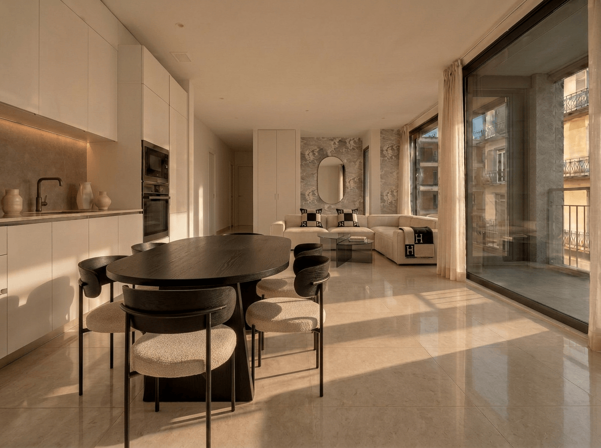 Interior design in Scandinavian style — Kitchen by GenRoom AI