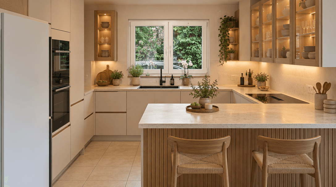 Japandi Kitchen design — interior photo by GenRoom AI