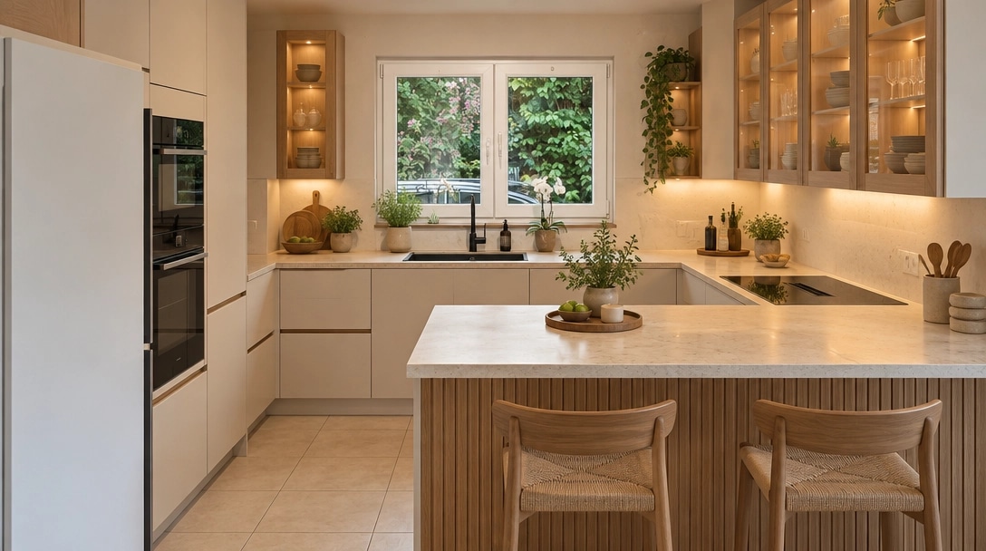 Interior design in Japandi style — Kitchen by GenRoom AI