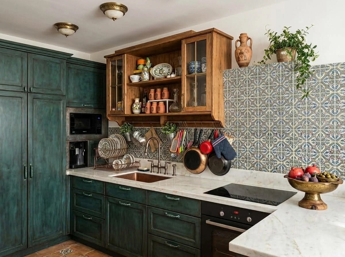 Mediterranean Kitchen design — interior photo by GenRoom AI