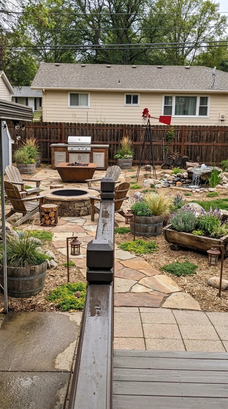 Country Rustic Garden Yard design — yard photo by GenRoom AI