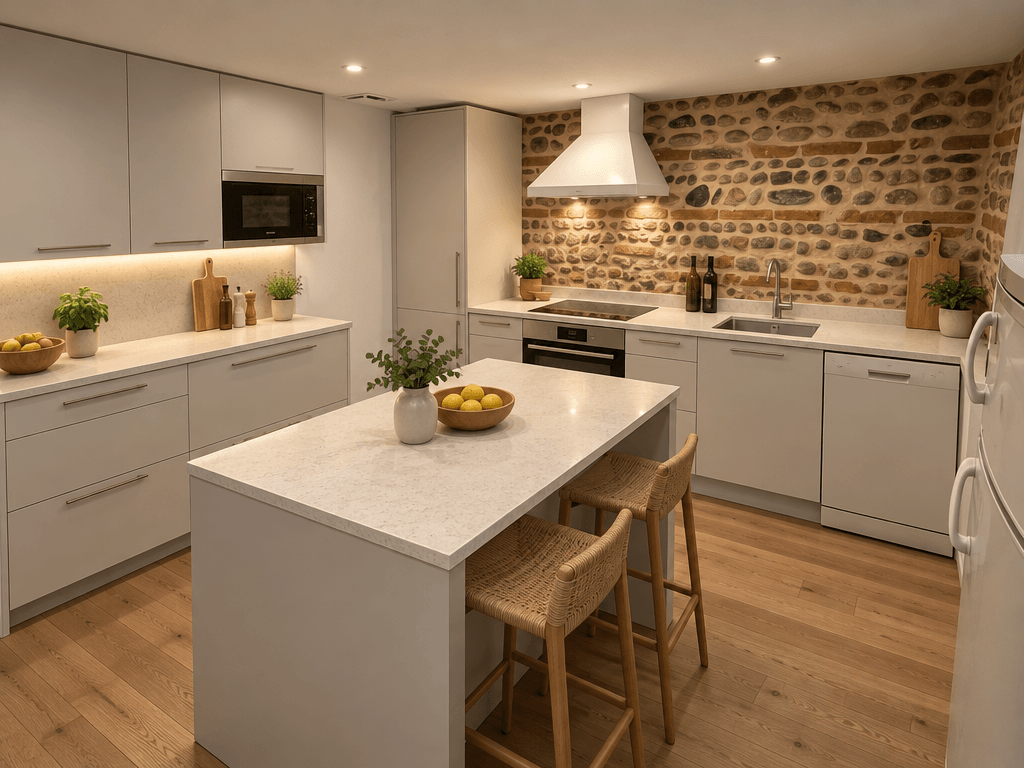 Minimalism Kitchen design — interior photo by GenRoom AI