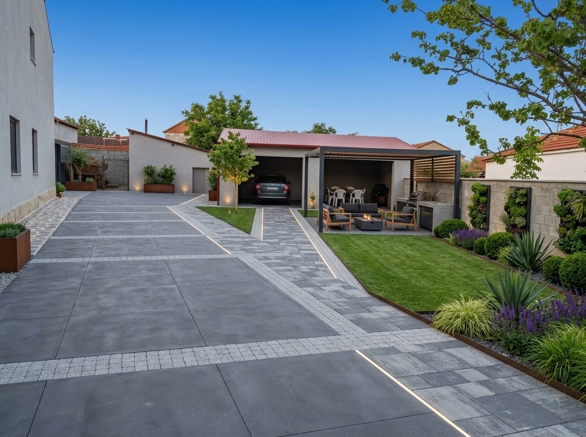 Contemporary Yard Yard design — yard photo by GenRoom AI