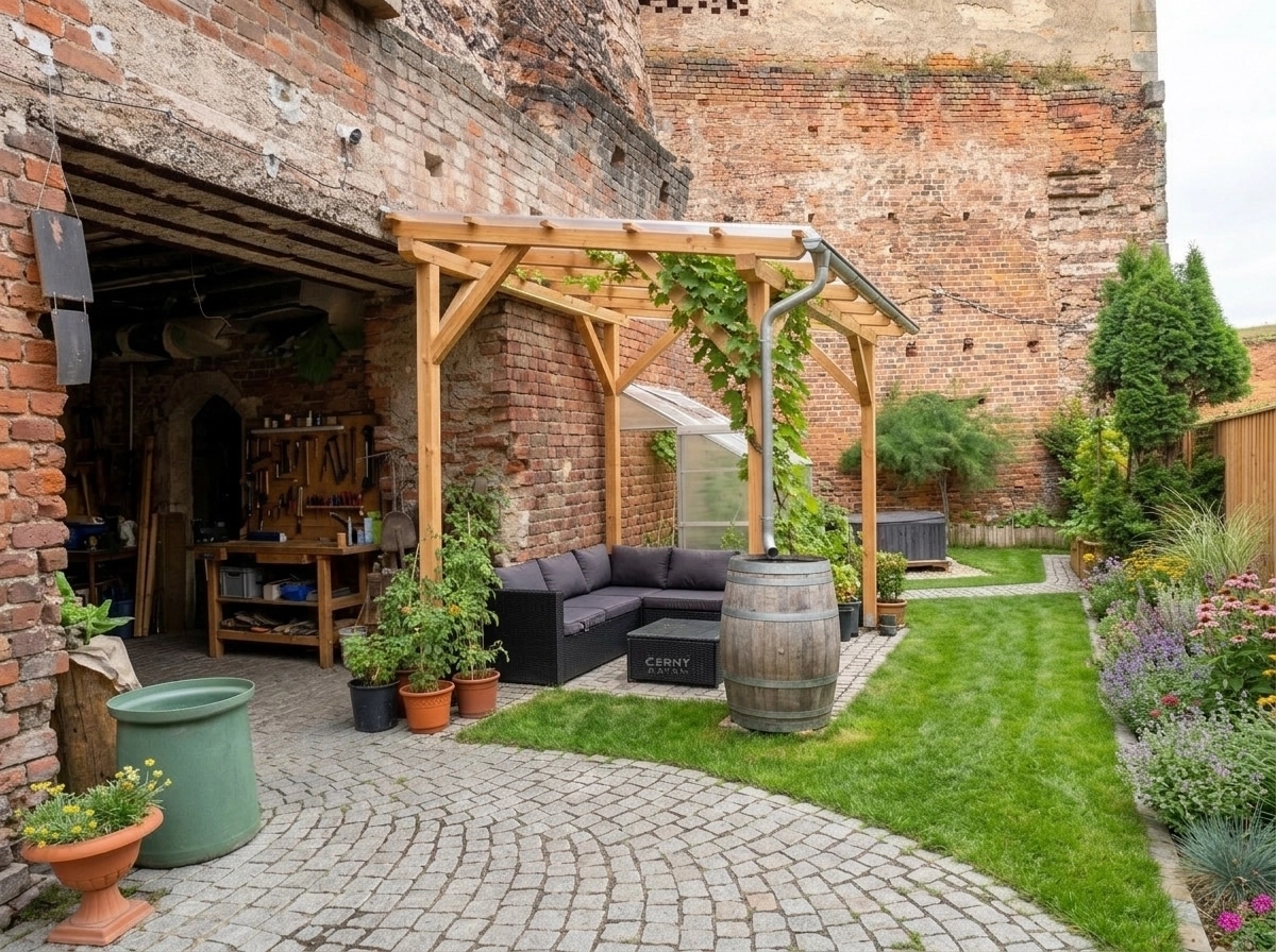 Landscape design in Eco Natural Garden style — Yard by GenRoom AI