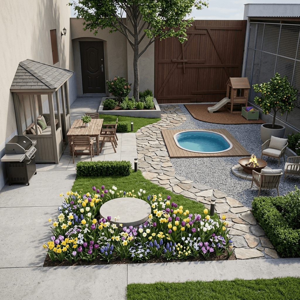 Yard design in no_style style — photo by GenRoom AI