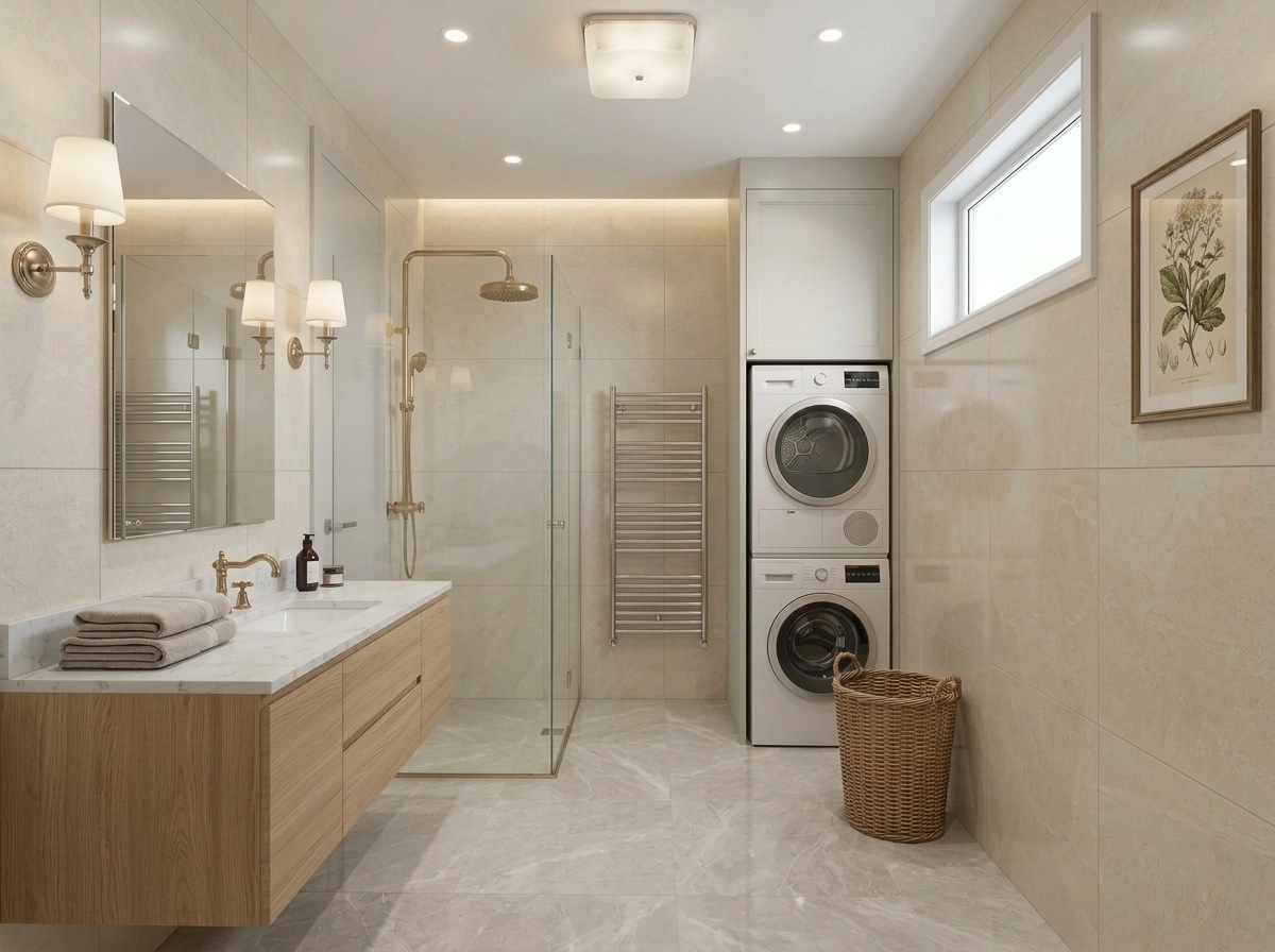 Interior design in Transitional style — Bathroom by GenRoom AI