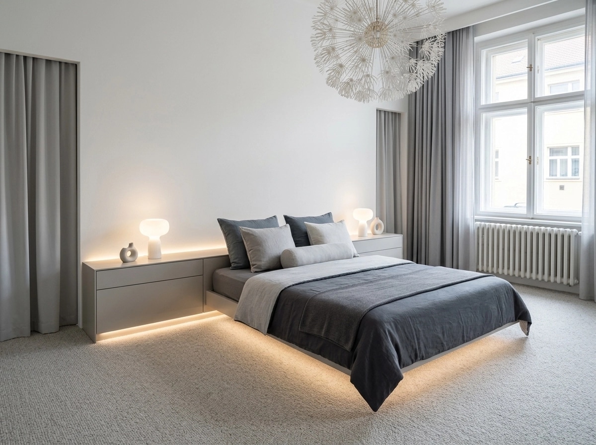 Minimalism Bedroom design — interior photo by GenRoom AI