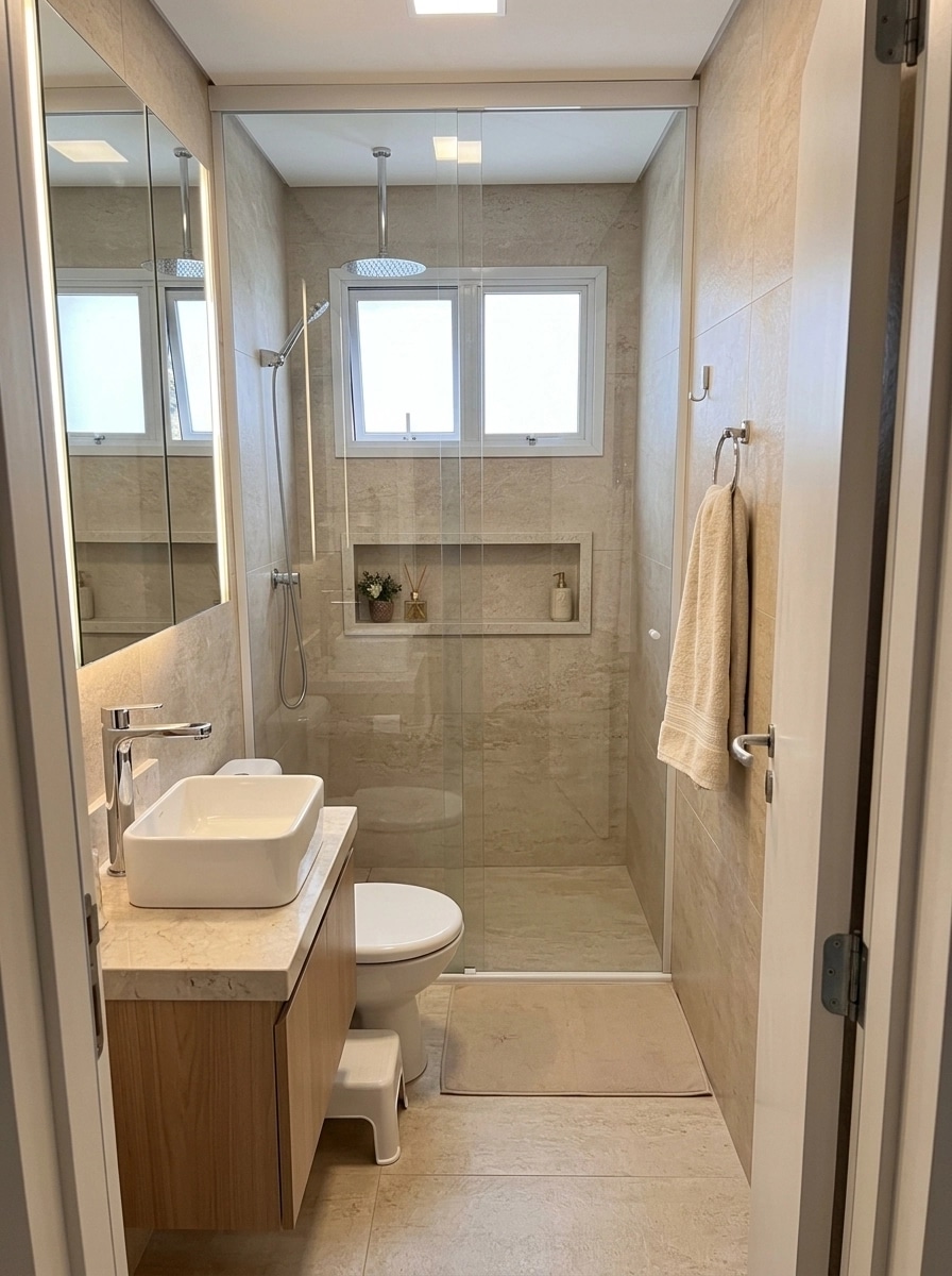 Bathroom interior in no_style style — photo by GenRoom AI