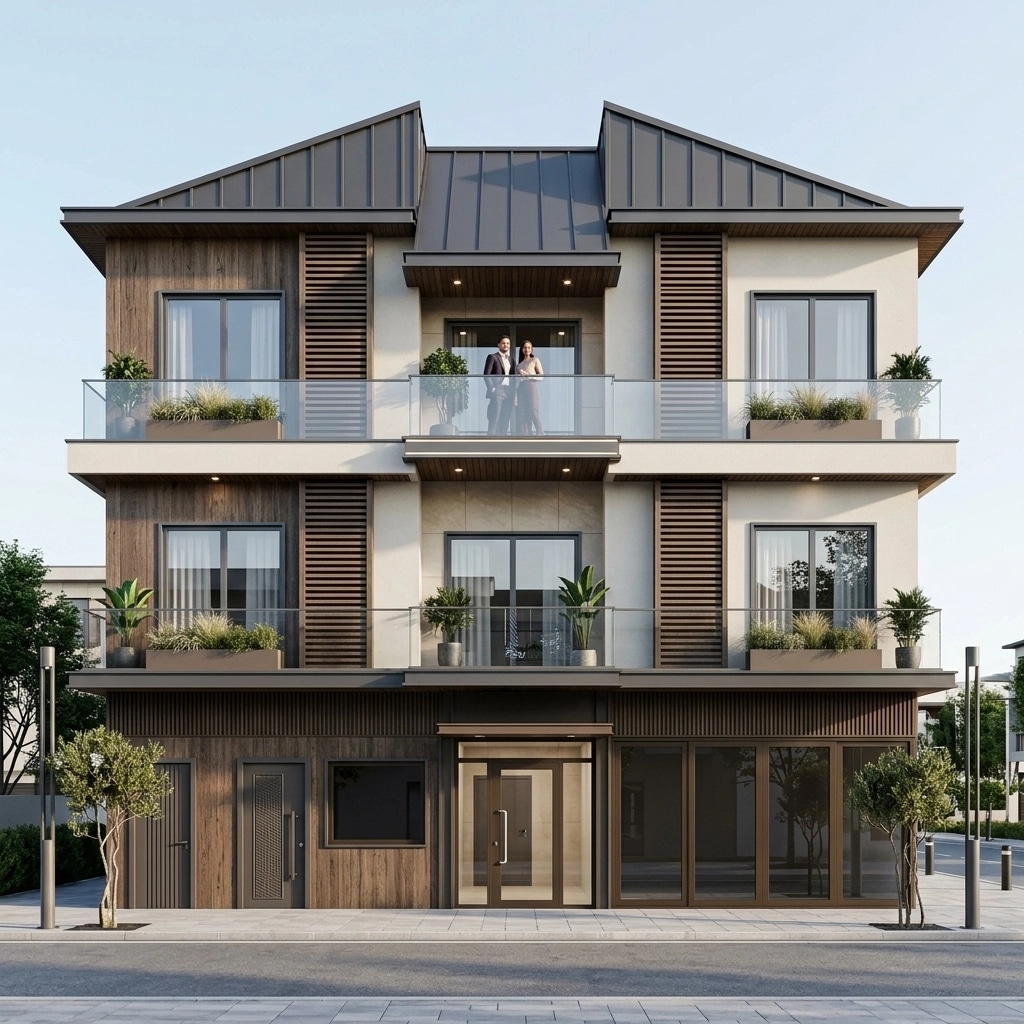 Contemporary Facade Facade design — facade photo by GenRoom AI