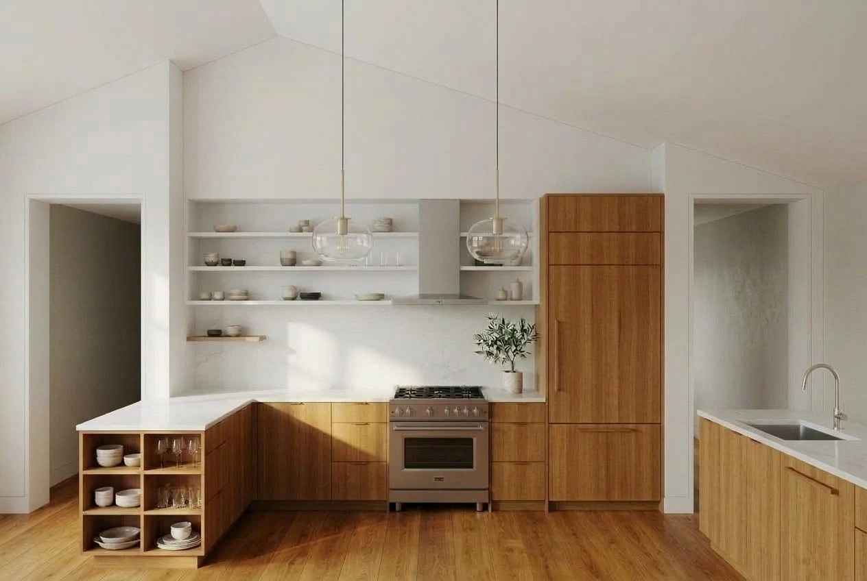 Interior design in Scandinavian style — Kitchen by GenRoom AI