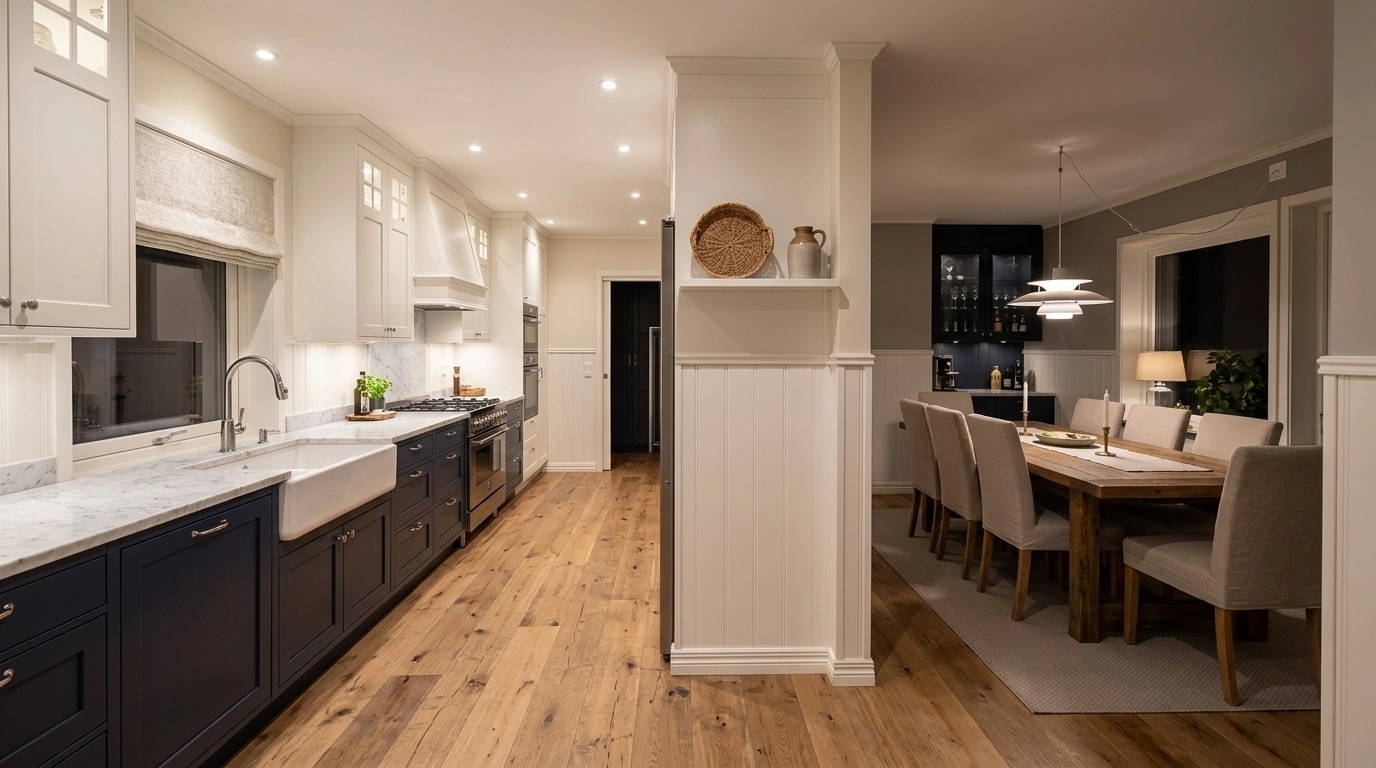 Modern Farmhouse Kitchen design — interior photo by GenRoom AI