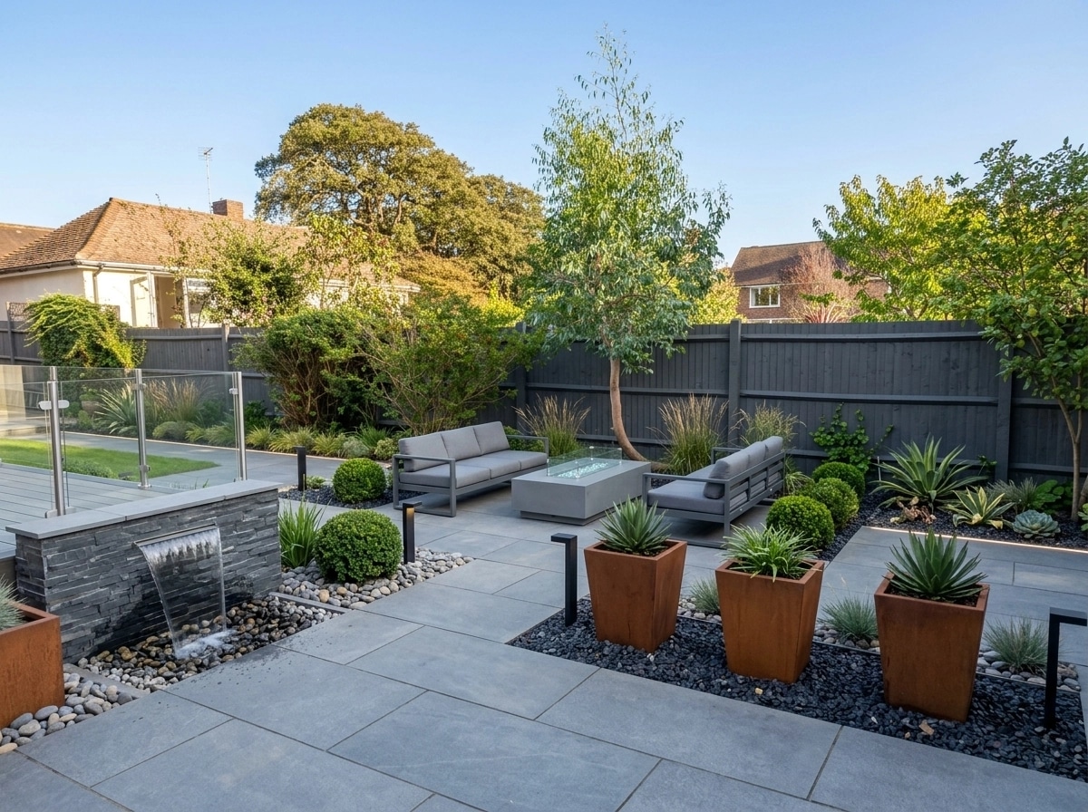 Landscape design in Contemporary Yard style — Yard by GenRoom AI