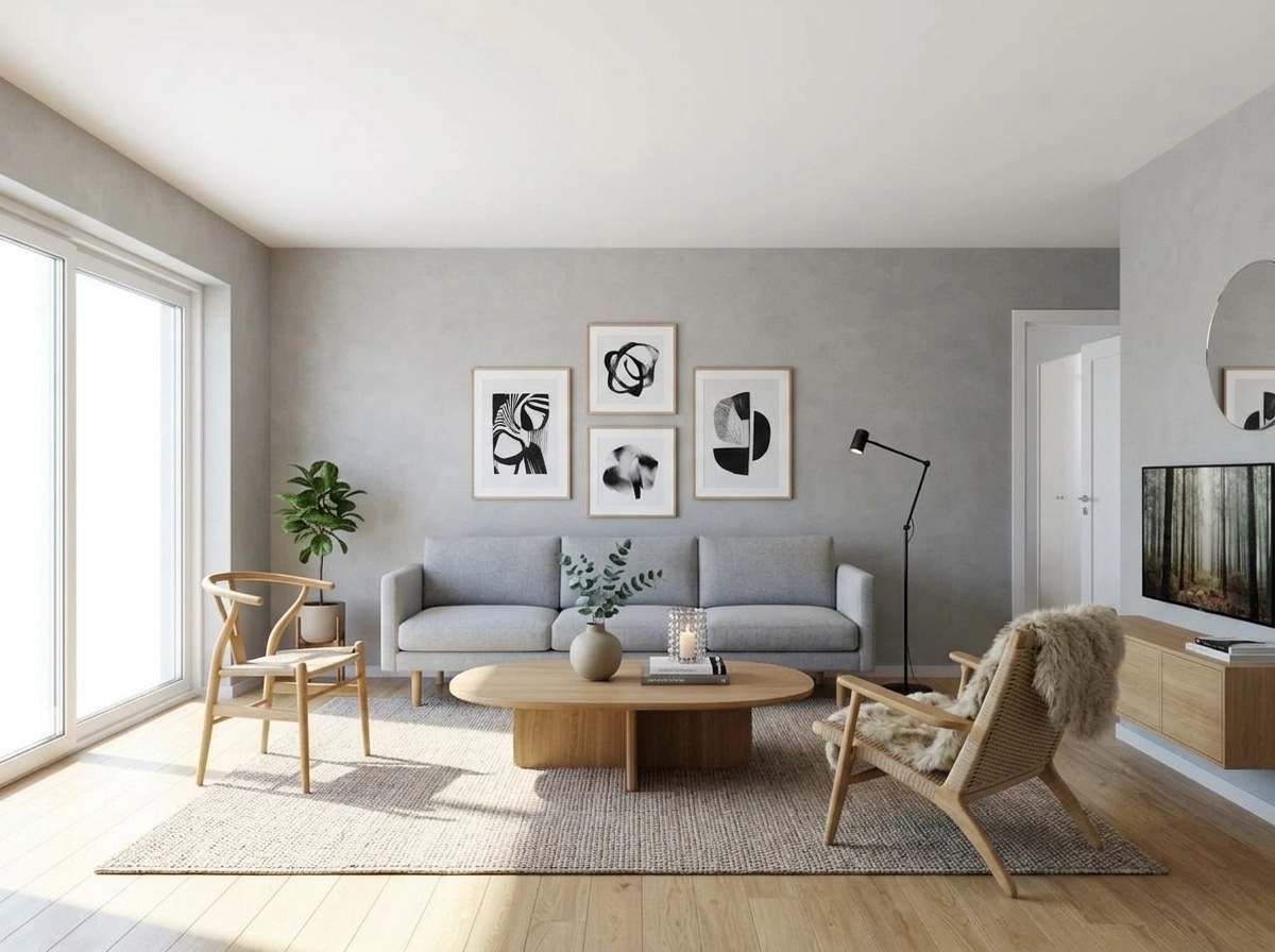 Scandinavian Living Room design — interior photo by GenRoom AI