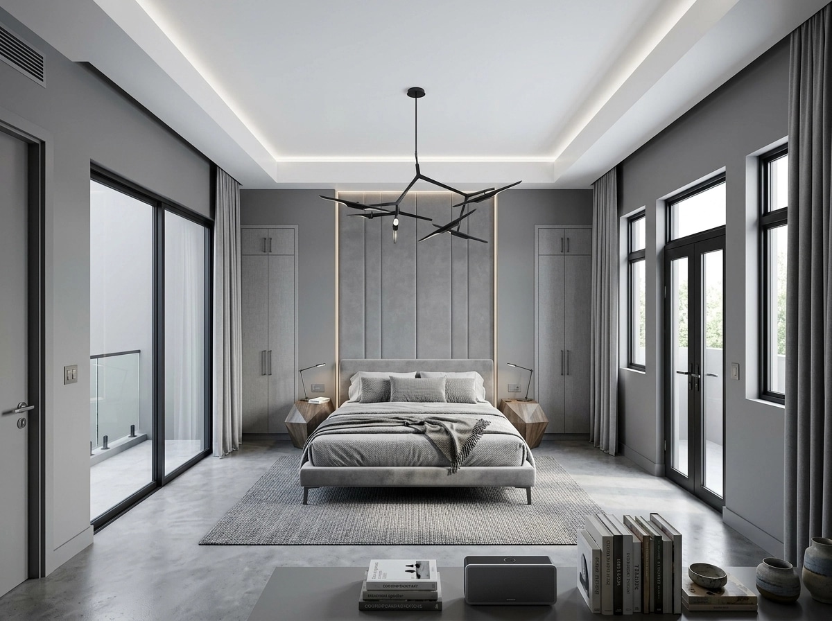 Contemporary Bedroom design — interior photo by GenRoom AI