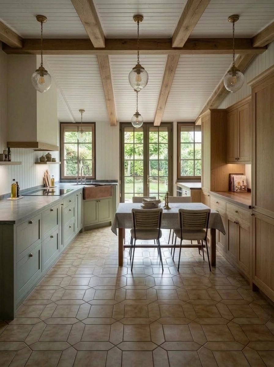 Interior design in Modern Farmhouse style — Kitchen by GenRoom AI