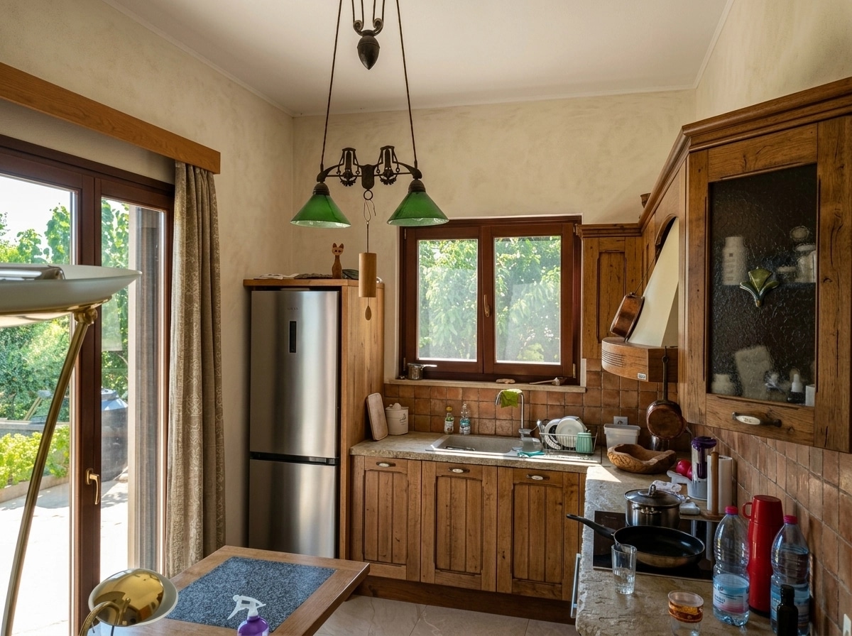 Interior design in Rustic style — Kitchen by GenRoom AI