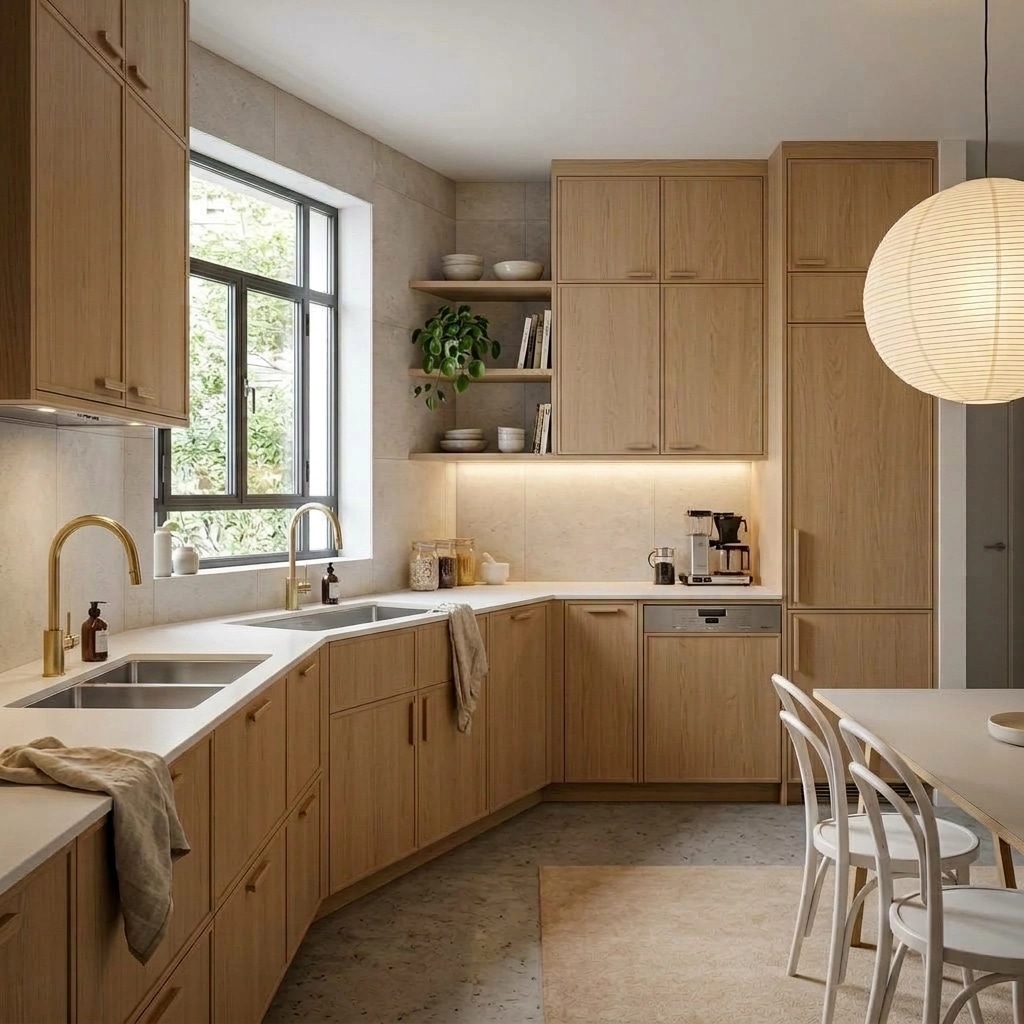 Interior design in Scandinavian style — Kitchen by GenRoom AI