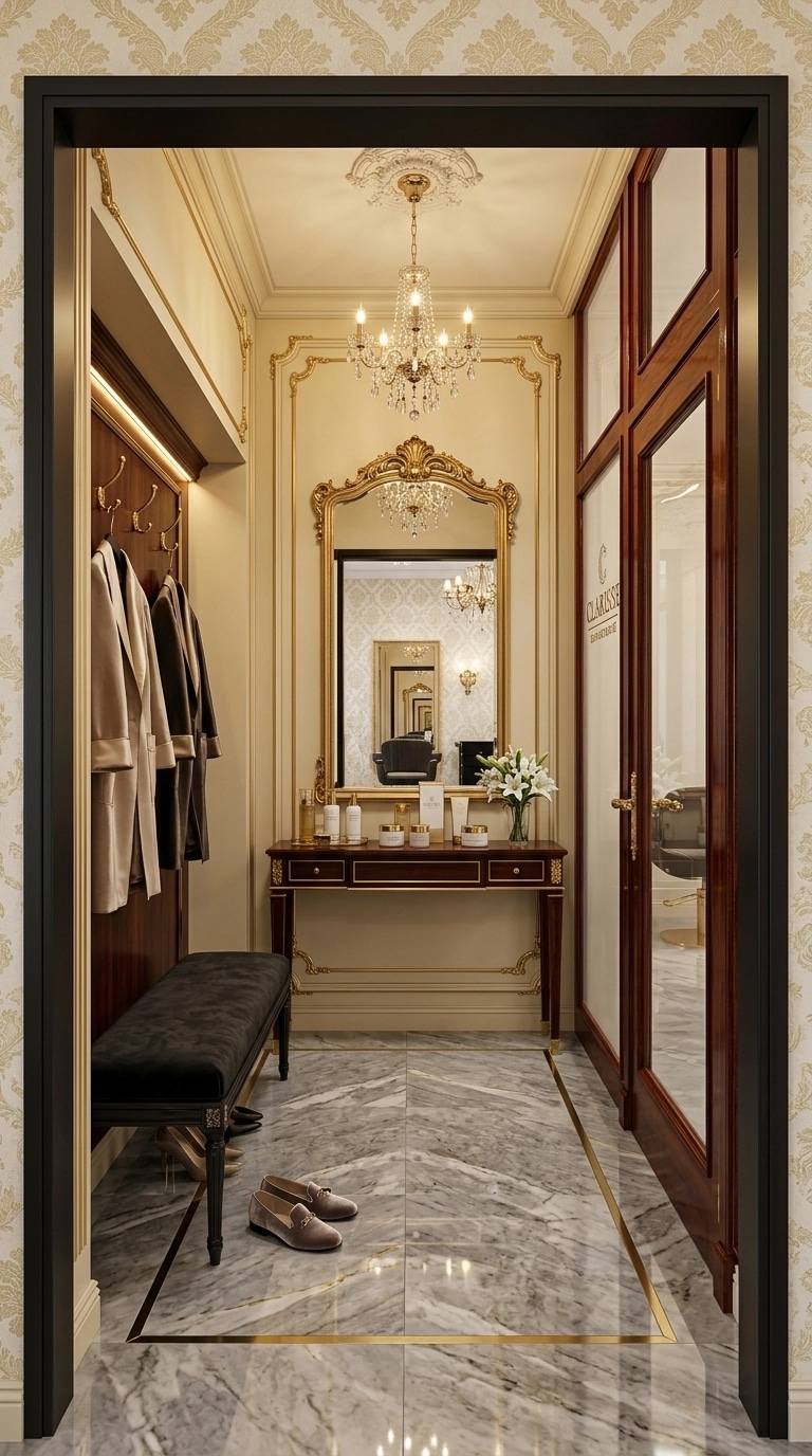 Hallway interior in Classic style — photo by GenRoom AI