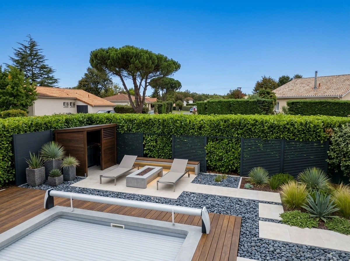 Landscape design in Minimalist Yard style — Yard by GenRoom AI