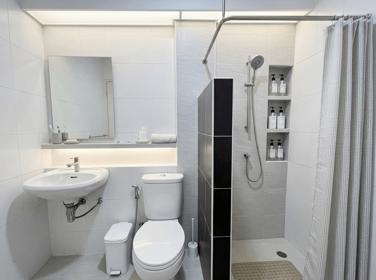 Bathroom interior in no_style style — photo by GenRoom AI