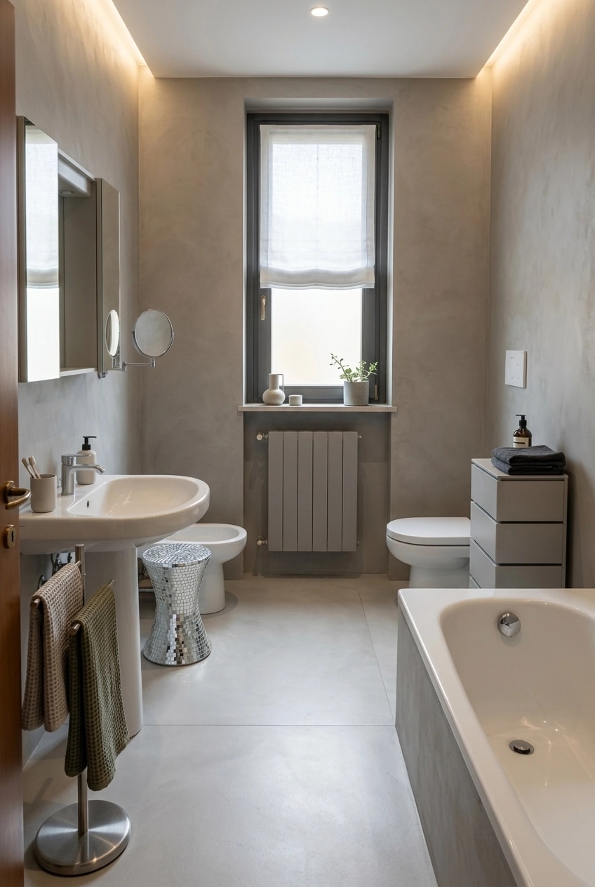 Minimalism Bathroom design — interior photo by GenRoom AI