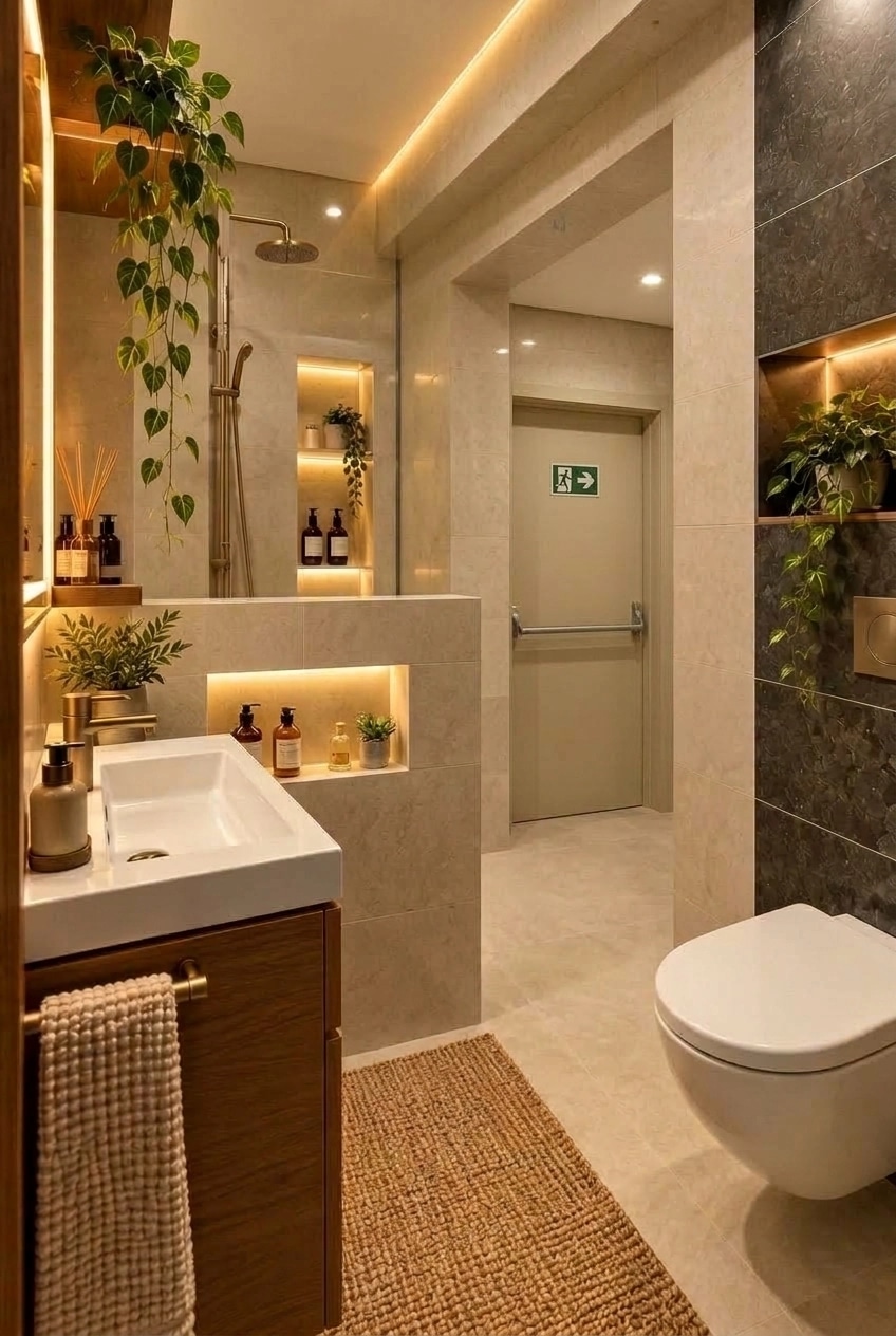 Bathroom interior in no_style style — photo by GenRoom AI
