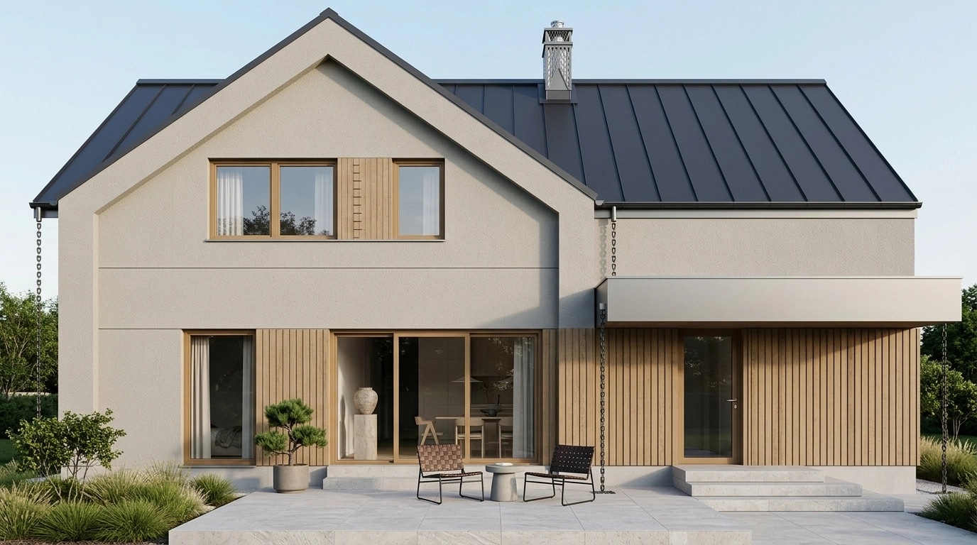 Scandinavian Facade Facade design — facade photo by GenRoom AI