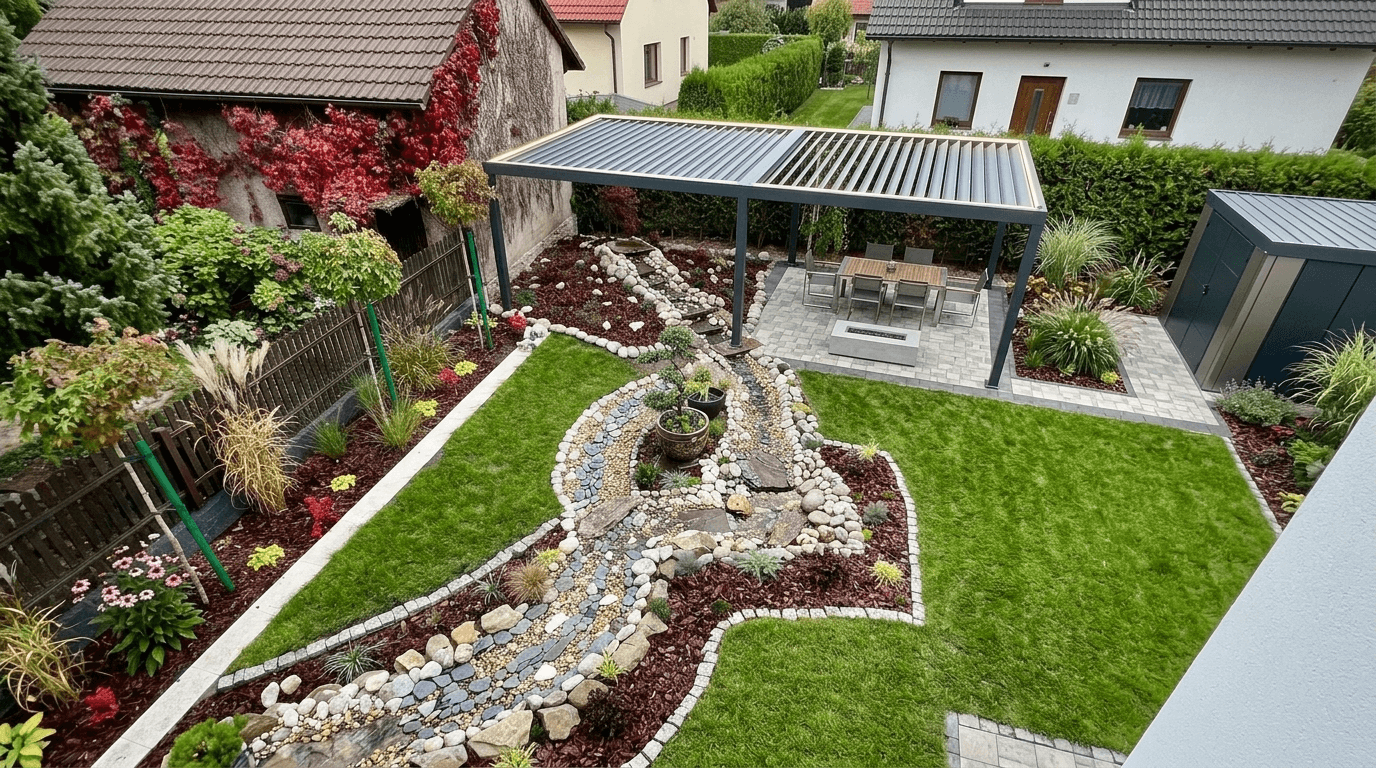 Landscape design in Contemporary Yard style — Yard by GenRoom AI