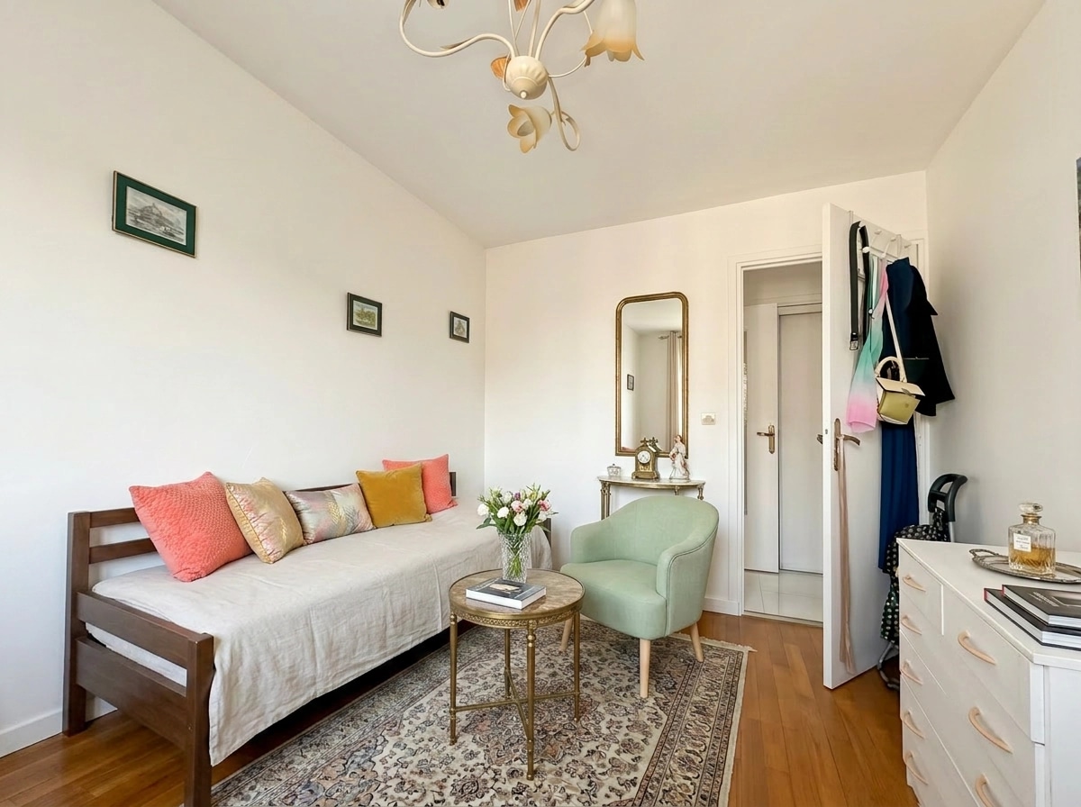 Interior design in French Parisian style — Bedroom by GenRoom AI