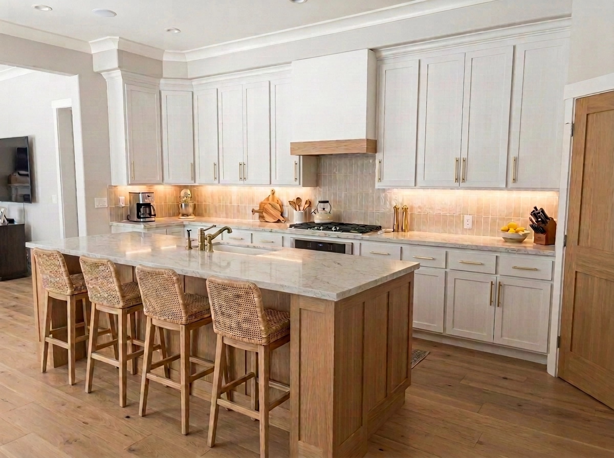 Modern Farmhouse Dapur design — interior photo by GenRoom AI
