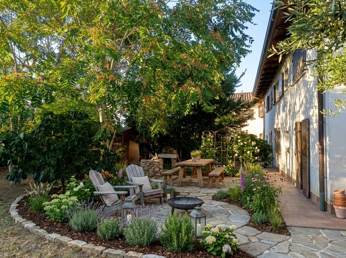 Country Rustic Garden Yard design — yard photo by GenRoom AI