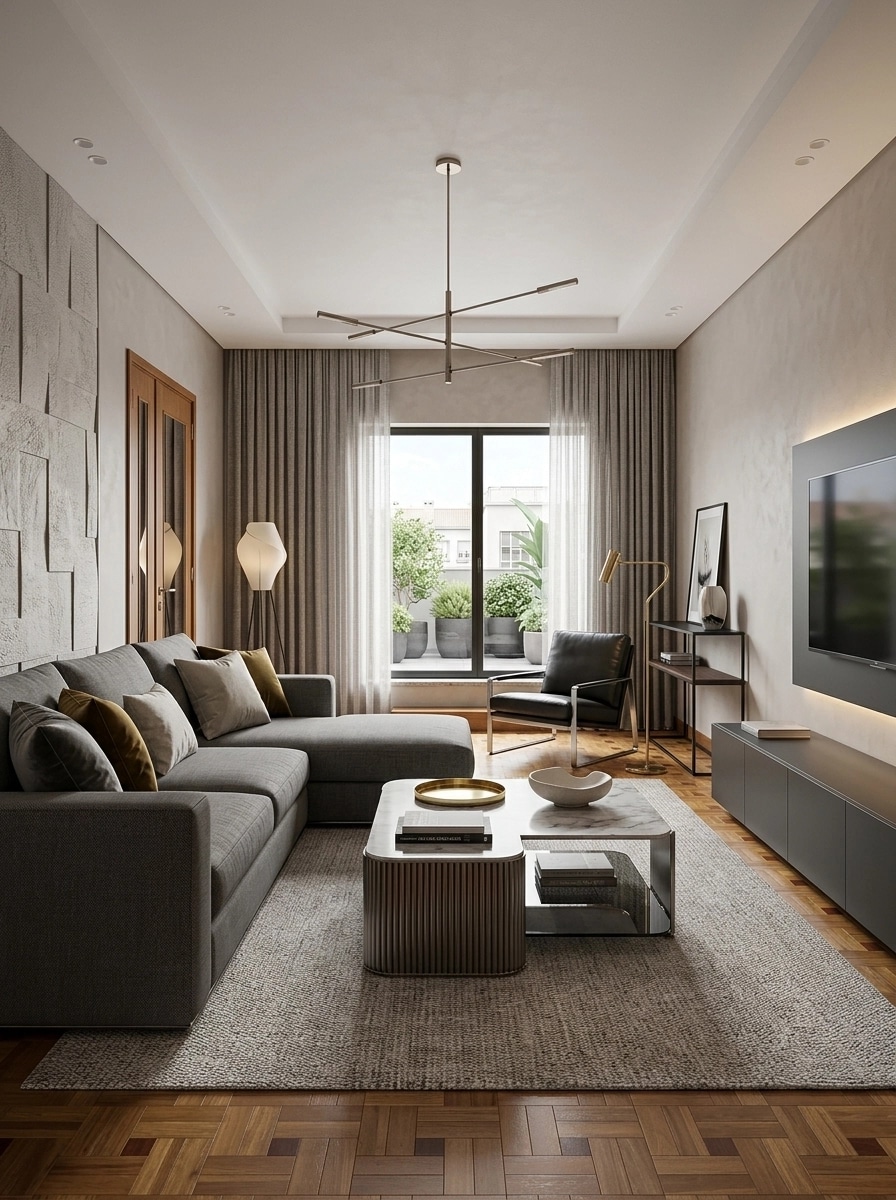 Interior design in Contemporary style — Living Room by GenRoom AI