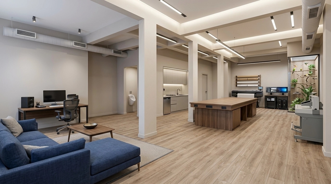 Interior design in Contemporary style — studio by GenRoom AI
