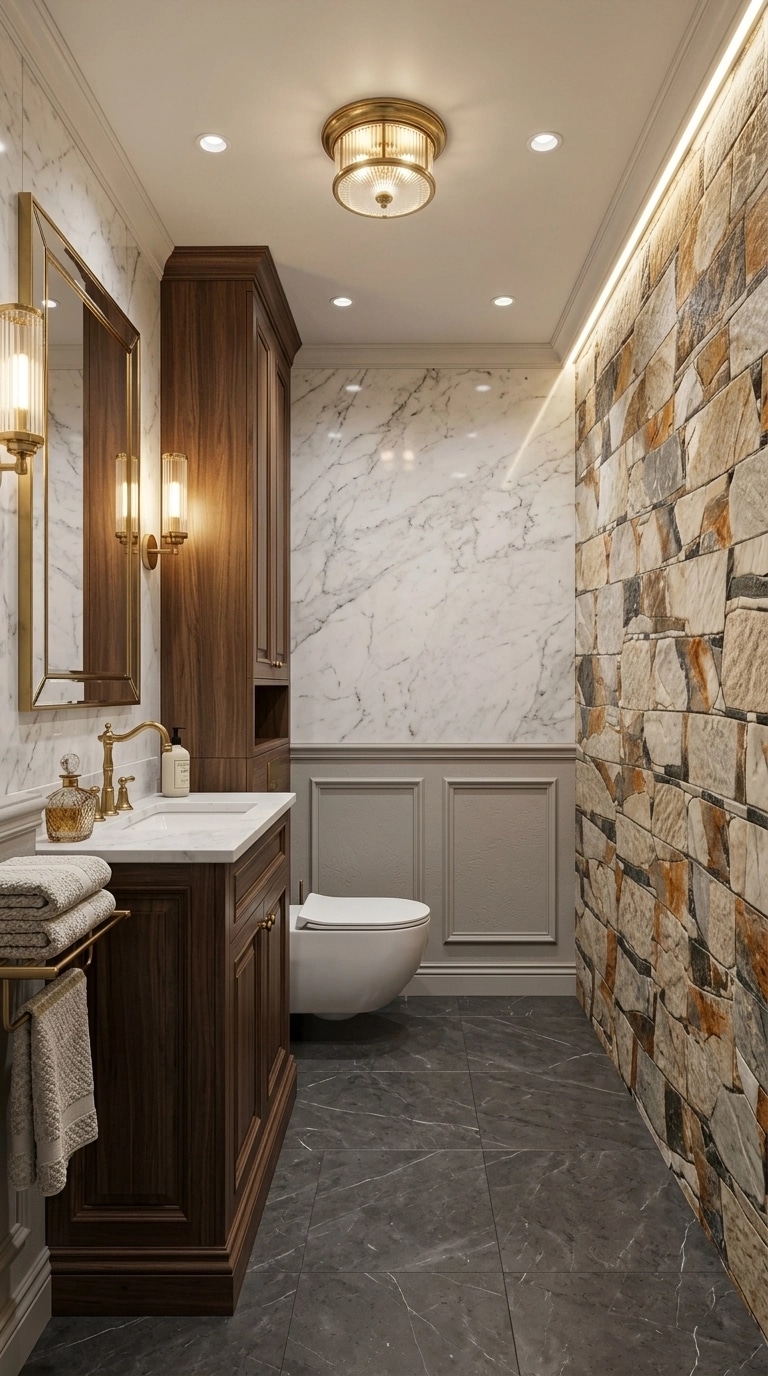Interior design in Transitional style — Bathroom by GenRoom AI